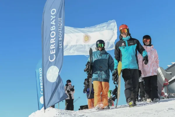 neuquen. ski en cerro bayo