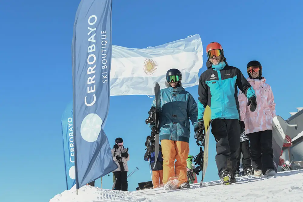 neuquen. ski en cerro bayo